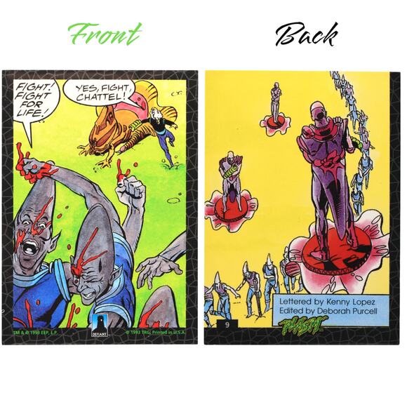 1993 Defiant Plasm TRG Trading Cards [Lot of 8] - Picture 3 of 10